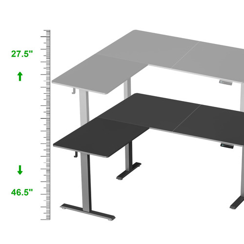 ModSavy Foldable Mobile Standing Desk, Pneumatic Height Adjustable