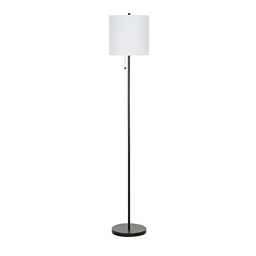 ModSavy Lighting 22424-003 Traditional Floor Lamp, Standing Lamp, Living Room Lamp, LED Bulb Included, 56.5", Black