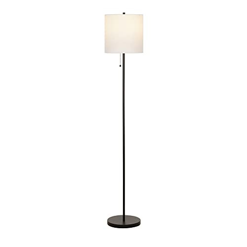 ModSavy Lighting 22424-003 Traditional Floor Lamp, Standing Lamp, Living Room Lamp, LED Bulb Included, 56.5", Black