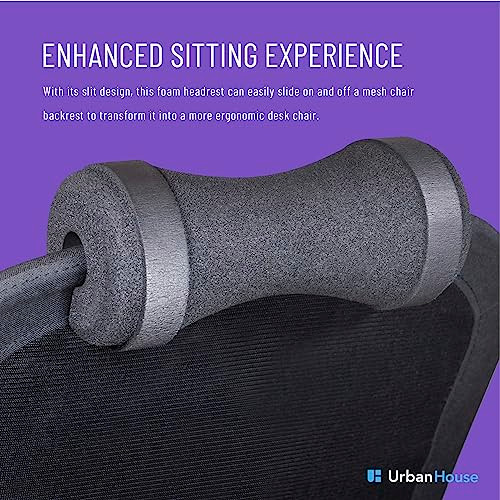 urbanhouse Neck Support Pillow for Office Desk Mesh Chair Without Headrest