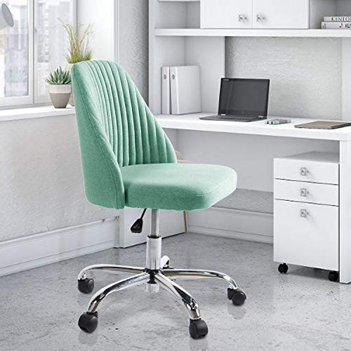 HOMEFLA Home Office Modern Linen Swivel Task Upholstered Fabric