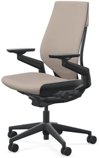 Steelcase Gesture Chair, Beige, 4-Way Adjustable Arms, Adjustable Lumbar Support 