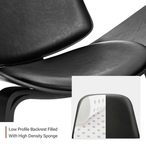 Wegner Lounge Chair Black by ModSavy