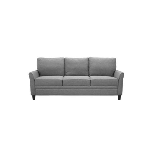 Hillel 3 Seat Classic Modern Sofa Black By ModSavy