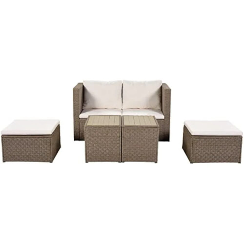 Aminosu Outdoor 6-Piece Patio Furniture Set by ModSavy