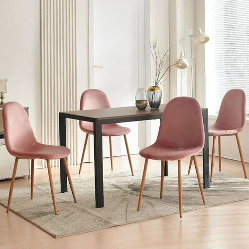 Hosen Velvet Dining Chairs Set of 4 by Modsavy