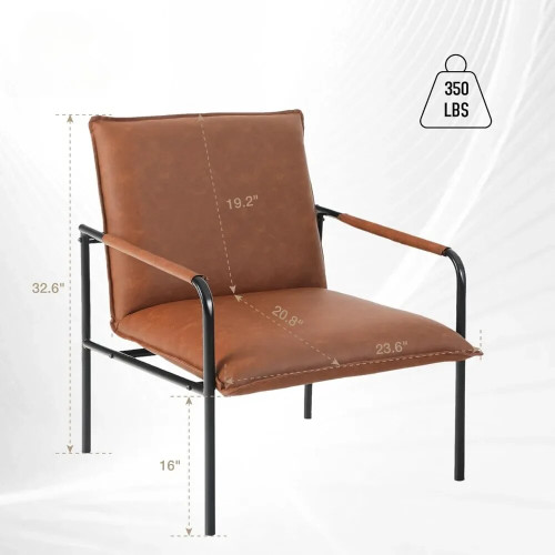 Arret Arm Lounge Chair With Metal Leg by ModSavy