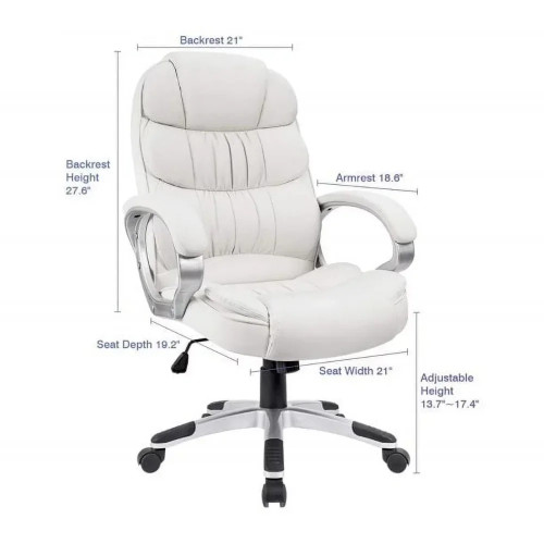 Humanspine Ergonomic Armchair High Back Executive Chair PU Leather Business Manager’s Office Chair 