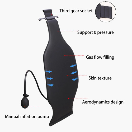 Air Motion Car Chair Body Mat Seat Back Cover Lumbar Cushion Waist Coccyx Pain Relief Lumbar Support Pad Adjustable