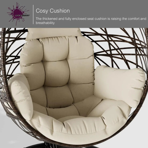 Egg Chair Outdoor Indoor Wicker Tear Drop Hanging Chair