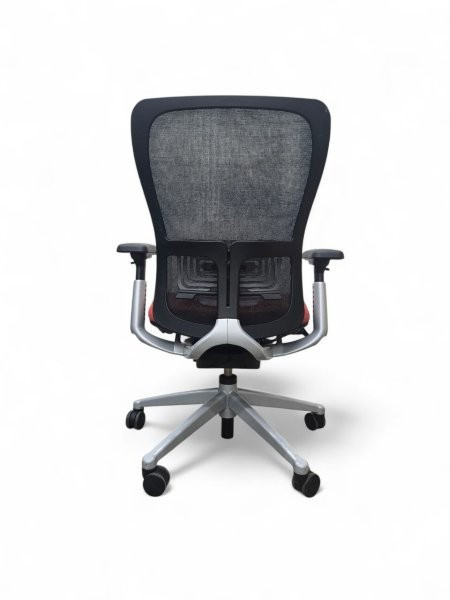 Haworth Zody Chair, Titanium Frame, Adjustable Arms, - Yellowish