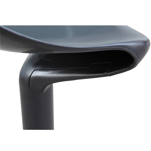 Modern Swivel Bar Chair Lift Bar Stool Home Bar Chair ABS Plastic Seat Suitable for Living Room Kitchen Office Home Office Desk Chairs Black by ModSavy