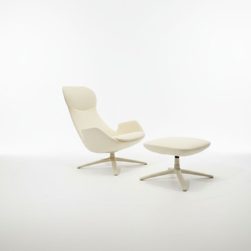Solo Lounge Set Chair and Ottoman by Cvaletti