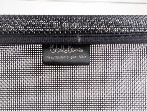 Herman Miller Eames Aluminum Group Vitra Lounge Side Chairs in Black Mesh 2 In Stock