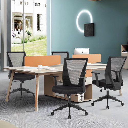 Home Office Chair Ergonomic Desk Chair Mesh Computer Chairs with Armrests Executive Rolling Wheels Swivel Heavy Duty Chairs Office, Home, Black 2 Pack