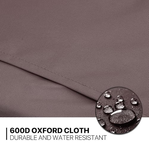 Foldable Dog Strollers for Small Dogs with Weather Cover, 3 Wheels Pet Strolling Cart for Dogs and Cats with Storage Basket and Cup Holder, Breathable and Visible Mesh for All-Season, Coffee