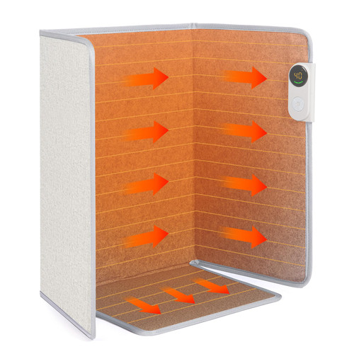 Portable Space Heater for Office & Home, Safe for Legs, Ankles, Foldable Silent and Energy Efficient With Thermostat & Timer and Auto Shut Off