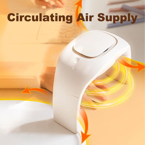 Heated Mouse Pad Hand Warmer,110V 100W Foldable Adjustable Temperature Desk Hand Heater for Office,Portable Electric Quiet Space Heaters for Indoor Use,for Men and Women Christmas Gifts,White