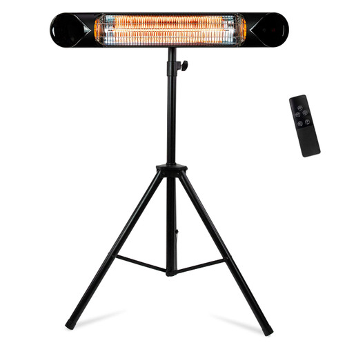 Infrared Electric Patio Heater - Indoor/Outdoor Heater - Portable Wall/Garage Heater - 1500W - use with Stand - Mount to Ceiling/Wall)