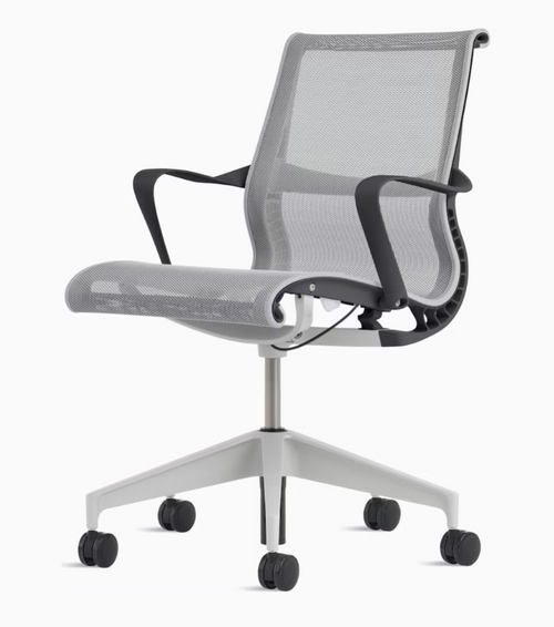 Herman Miller Setu Chair, Gray, Platinum, 2025 Model NEW