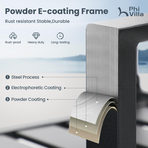 Patio Dining Set Wrought Iron Outdoor Table and Chairs Furniture Set 5 Piece, 37" Square Bistro Table with Umbrella Hole and 4 Backyard Garden Chairs Support 300LBS for Deck, Lawn, Garden