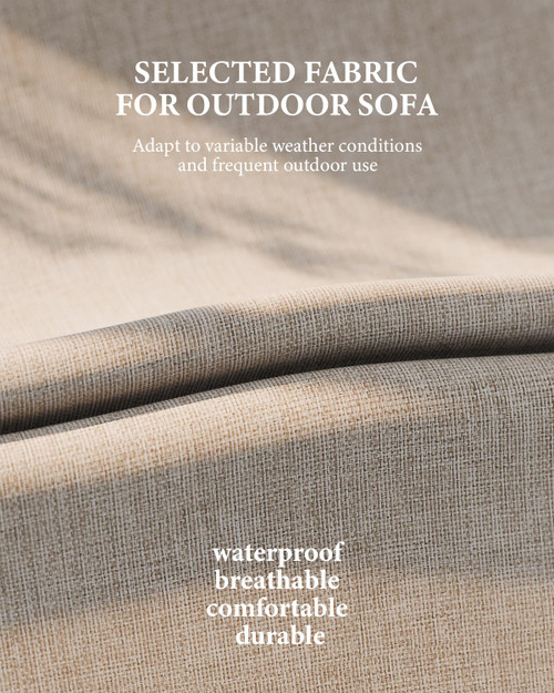 Aluminum Outdoor Patio Furniture - 2 Pcs Armchairs and Coffee Table, All-Weather Metal Modern Outside Furniture with Washable Thick Cushion for Garden/Backyard/Porch, Silver