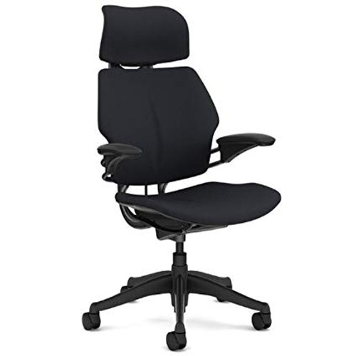 Humanscale Freedom Chair Fully Adjustable Model With Headrest Black