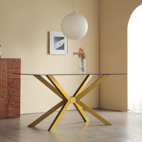 Modern Table Base Gold 29" Metal Dining Table Legs with Suction Cups, Desk Base for Marble,Glass,Wood Top, Furniture Legs for Coffee Table, Home,Kitchen, Office (Gold)