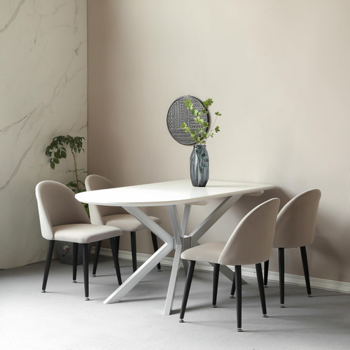 Modern Table Base 29" Metal Dining Table Legs with Suction Cups, Desk Base for Marble,Glass,Wood Top, Furniture Legs for Coffee Table,Home,Kitchen, Office (Silver)