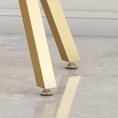 Metal Table Base - Modern Coffee Table Legs, 28 Inch, Heavy Duty Desk Legs for Glass, Marble, Wood Table Tops - Gold