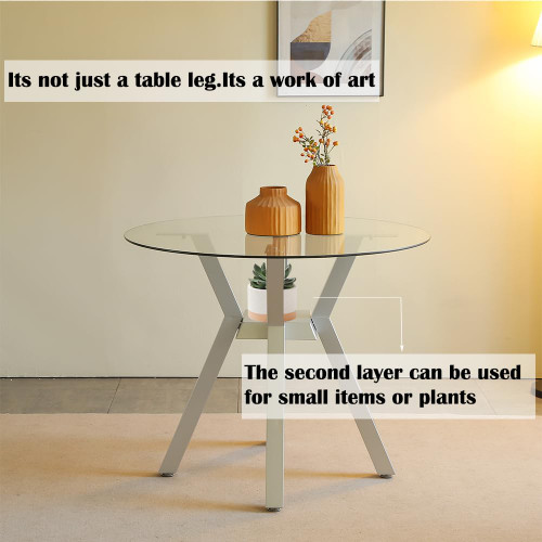 Metal Table Base ，Modern Coffee Table Legs 28 Inch, Dining Furniture Legs for Glass, Marble, and Wood Table Tops, Heavy Duty Desk Legs for Home,Kitchen,Office (Silver)