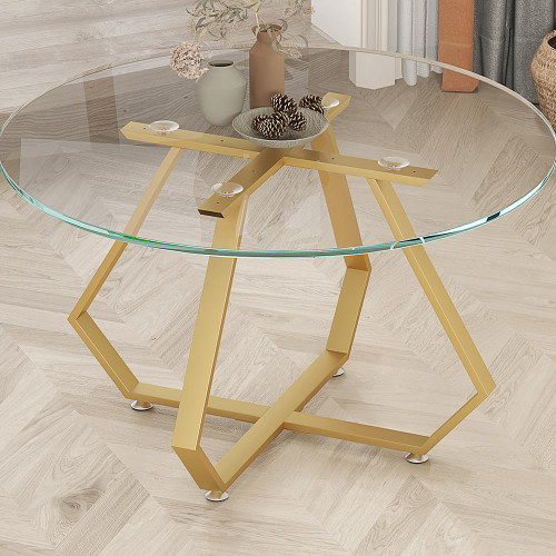 28 Inch Dinning Table Legs,Metal Diamond Shape Coffee Table Base with Suction Cups, Heavy Duty Desk Base for Marble,Glass,Wood Top,DIY Furniture Legs for Home,Kitchen (Gold)