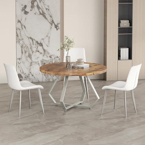 28 Inch Dinning Table Legs,Metal Diamond Shape Coffee Table Base with Suction Cups, Heavy Duty Desk Base for Marble,Glass,Wood Top,DIY Furniture Legs for Home,Kitchen (Silver)