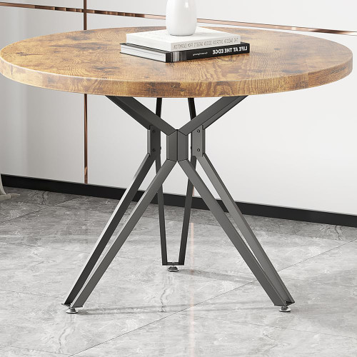 Metal Table Base, Modern Round Coffee Table Legs 28 Inch, Dining Table Legs for Glass, Marble, and Wood Table Tops, Heavy Duty Desk Legs Furniture Legs for Home,Kitchen,Office (Black)