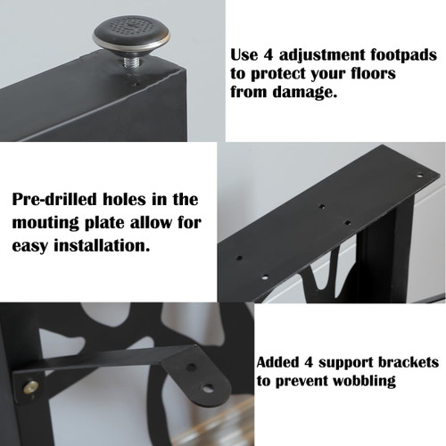 Table Legs 28 inch, Metal Dining Table Base, Heavy Duty Desk Legs,Industrial Modern Furniture Legs Set of 2 with Laser Engraving Design (B)
