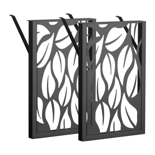 Table Legs 28 inch, Metal Dining Table Base, Heavy Duty Desk Legs,Industrial Modern Furniture Legs Set of 2 with Laser Engraving Design (C)