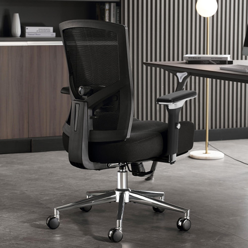 600lbs Big and Tall Office Chair,Oversized Ergonomic Breathable Mesh Desk Chair with W-Shape Thicken Seat Cushion,Computer Chair with Upgraded 4D Armrest,Lumbar Support for Heavy People All Day