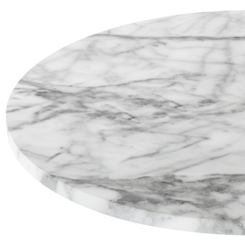 24'' Round Cocktail Bar Table with Metal Base, Tall Bistro Pub Table, Counter Bar Height Table for Kitchen, Dining Room, Living Room, Easy Assembly, Gold