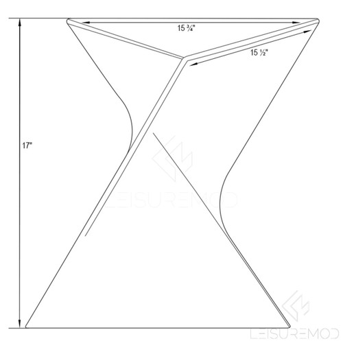 15.75" Triangular Side Table, Stackable Plastic Accent End Table for Indoor & Outdoor Use, Weather-Resistant Modern Patio & Living Room Table, Set of 4, Green