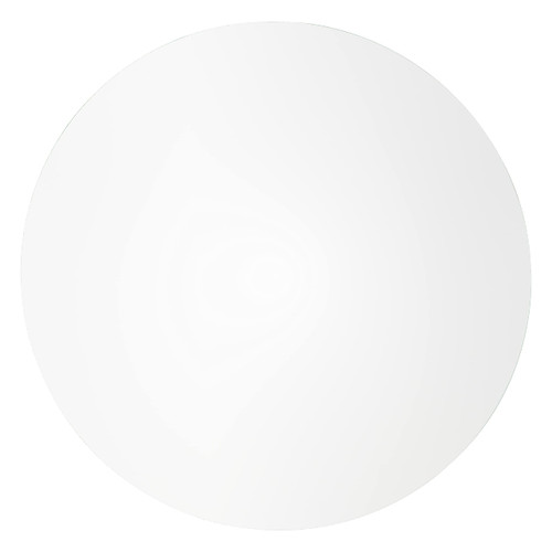 Bristol 31" Wide Round Dining Table, Modern MDF Wood Top & White Metal Pedestal Base Gloss Finish Accent Table Mid-Century Café Table, Kitchen Dining Room Furniture, White