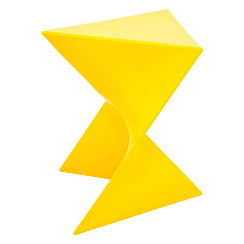 Modern Accent End Table - Stylish Yellow Side Vanity Table for Living Room & Bedroom