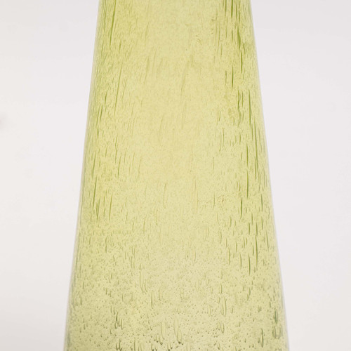 Modern Decorative Round Drink Table with Glass Base and Top with Gold Metal Accent, Martini, Gold Pedestal Table, Tall Side Table, Small Space end Table, for Living Room & Bedroom, Green,Assembled