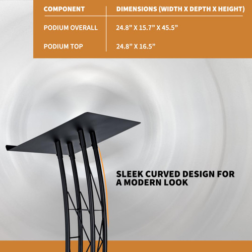 Modern Metal Podium for Churches, Meetings, Halls