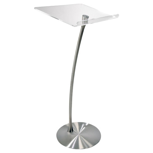Arc 1 Stainless Steel and Acrylic Podium, Pulpit or Lectern 