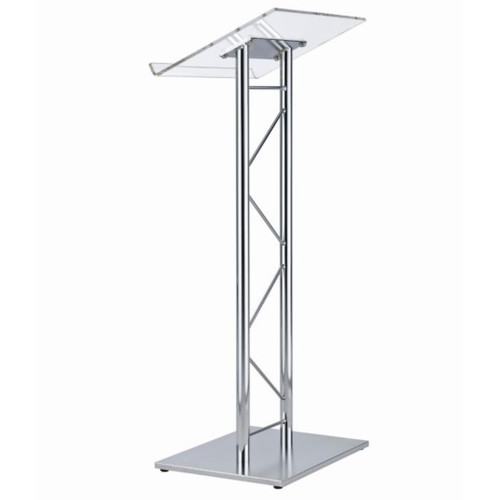 Modern & Stylish Acrylic and Chrome Podium (43.4" Height)