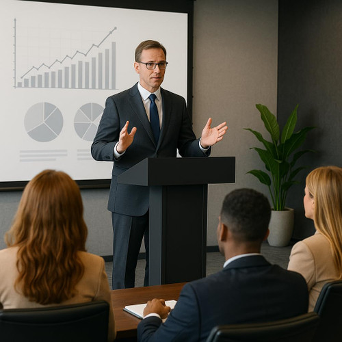 Podium Stand with Wheels for Lectern Presentation, Heavy-Duty Metal Pulpits for Offices, Classrooms, Conferences and Churches, Scratch-Resistant Surface, Hidden 2-Tier Storage, 46.5”H Black