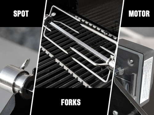 6-Burner Convertible Natural Gas Smart bbq Grill Stainless Steel Denali 605 with Rotisserie Kit (Without Conversion Kit)