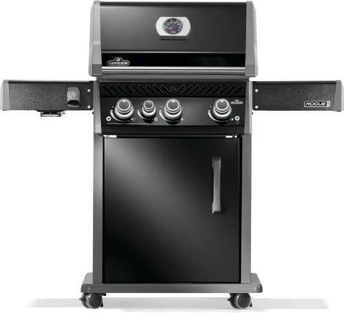 Rogue PRO 425 Natural Gas Grill with Infrared Side Burner, Black, Durable 4-Burner Outdoor BBQ