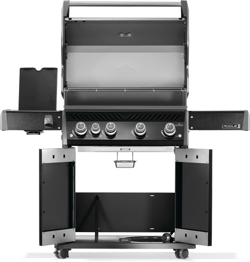 Rogue PRO 525 Natural Gas Grill with Infrared Side Burner, Black, Durable 5-Burner Cooking Surface