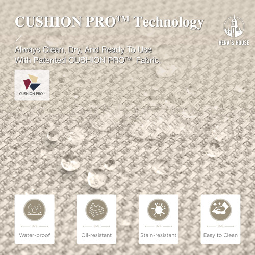 7 Pieces Patio Table and Chairs Set, Outdoor Dining Set for 7, 6 x Cushioned Woven Rattan Patio Chairs and 1 x 54” Round Table with Umbrella Hole, Outdoor Rattan Dining Set for Lawn